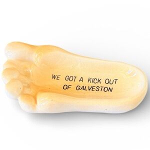 Vintage Galveston Texas Souvenir Trinket Dish